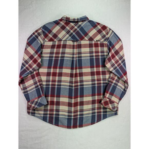 CQR Size 2XL Red,White,Blue,Brown Corduroy Flip Cuff 100% Cotton Flannel Shirt - Picture 11 of 15